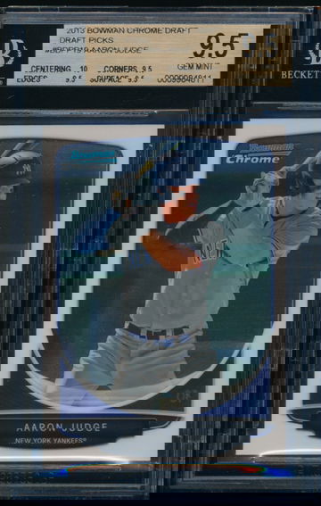BGS 9.5 GEM MINT Aaron Judge 2013 Bowman Chrome Draft Picks #BDPP19 TRUE GEM