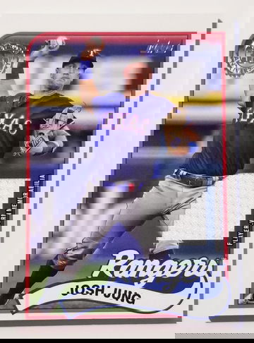 Josh Jung 2024 Topps Series One 1989 Topps Baseball Relic Card.