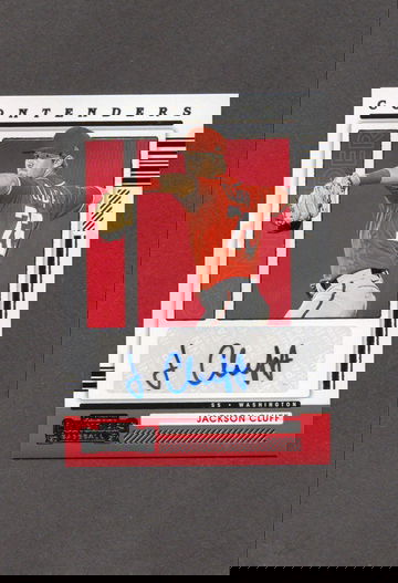 2021 Panini Contenders Jackson Cluff Autograph Nationals