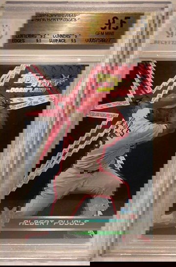 2001 Topps Stars #198 Albert Pujols (ROOKIE) BGS 9.5 GEM MINT