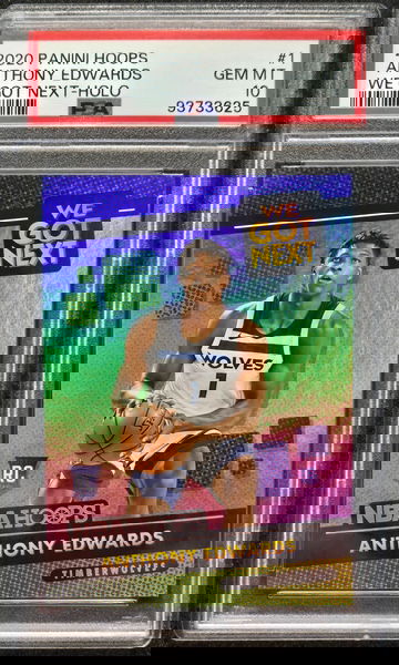 2020 Panini Hoops We Got Next Anthony Edwards #1 HOLO Rookie RC Gem Mint PSA 10