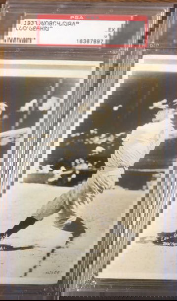 1933 Worch Cigar Lou Gehrig  PSA 5 Excellent HOF Rare