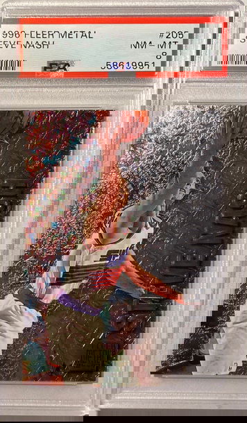 1996 Fleer Metal #205 Steve Nash PSA 8