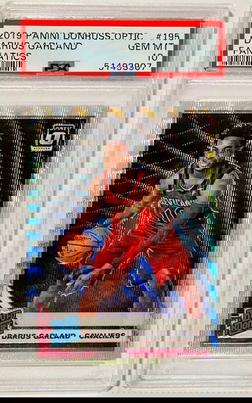Darius Garland 2019 Panini Donruss Optic Fanatics Refractor Rookie Card RC #195 PSA 10 GEM MINT Cleveland Caviliers