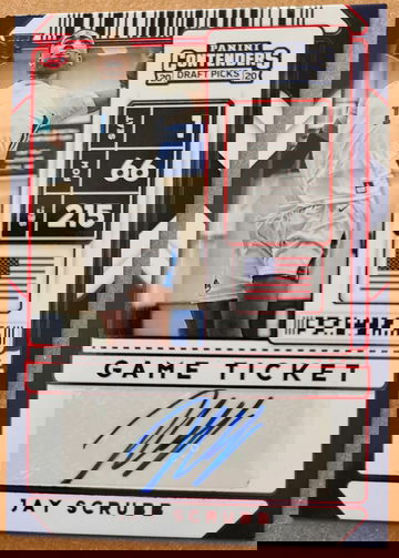 2020-21 Contenders DP Jay Scrubb Game Ticket Red Variation Rookie Auto RC #88