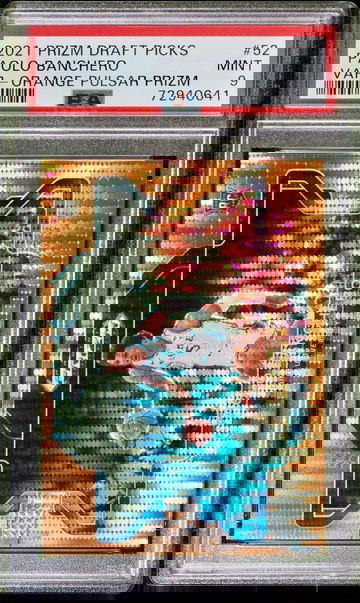 2022-23 Panini Prizm Draft Paolo Banchero Variation Orange Pulsar RC SSP /49 Duke PSA 9 Mint