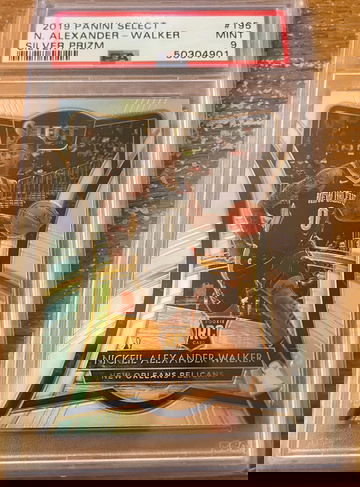 2019 Panini Select Nickeil Alexander-Walker Silver Prizm PSA 9
