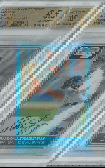2006 Bowman Draft Evan Longoria #DP66 BGS 9.5 Auto 10
