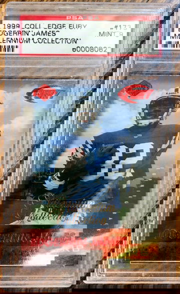 1999 Collector’s Edge Fury Millennium Collection Foil Edgerrin James Rookie RC #173 PSA MINT 9 Colts