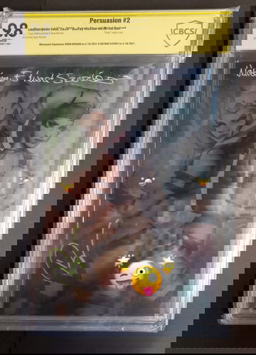 PERSUASION 2 CBCS/SS 9.8 Jedi Naughty Virgin Metal Cover 2× Signed by Ryan Kincaid & Nathan Szerdy VHTF full signature 