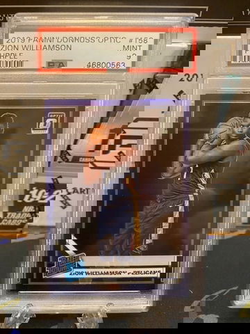 Optic Purple Zion Williamson PSA 9
