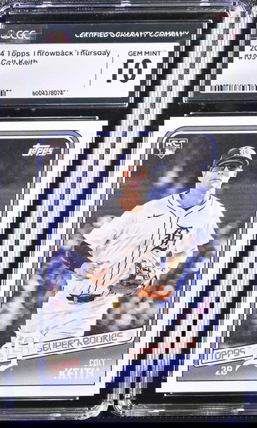 2024 TOPPS COLT KEITH #103 limited print Rookie RC /2716 CGC 10