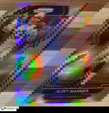 💥KURT WARNER SILVER PRIZM 2021💥PANINI PRIZM FOOTBALL 💥ARIZONA CARDINALS🔥🔥