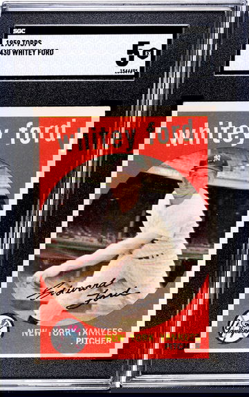 1959 Topps #430 Whitey Ford SGC 5