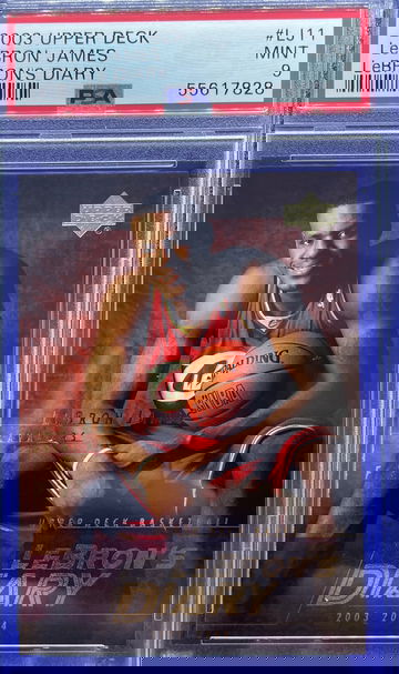 2003-04 LEBRON JAMES UPPER DECK LEBRON’S DIARY PSA 9 MINT ROOKIE RC LJ11 CAVS