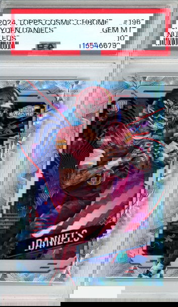 2024 TOPPS COSMIC CHROME JAYDEN DANIELS #196 NUCLEUS ROOKIE RC PSA 10 GEM MT