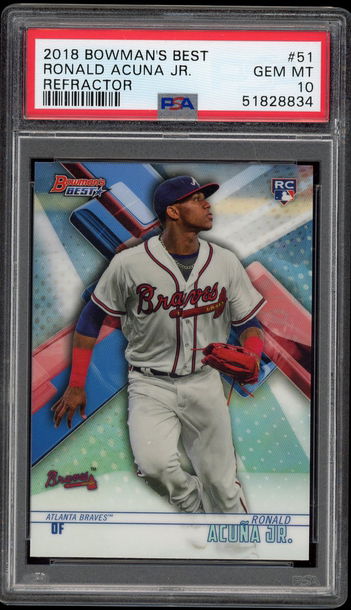 2018 Bowman's Best Ronald Acuna Jr. Refractor PSA 10