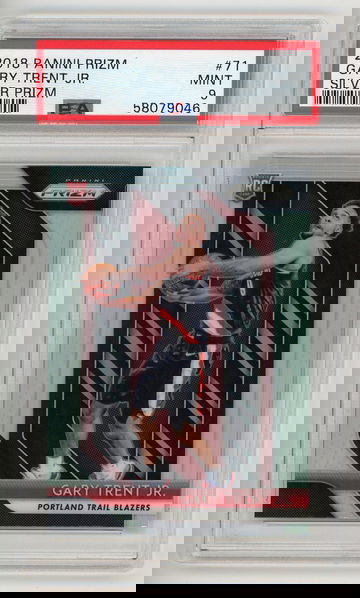 2018-19 Panini Prizn Gary Trent Jr. Silver Rookie RC PSA 9 Mint