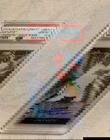 2019 Leaf Metal Draft Juan Soto Black Wave Auto PSA 10 - Pop 1