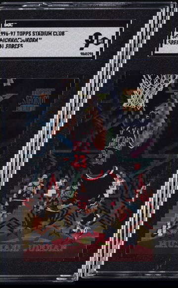 1996-97 TOPPS STADIUM CLUB SPECIAL FORCES #SF4 MICHAEL JORDAN SGC 9