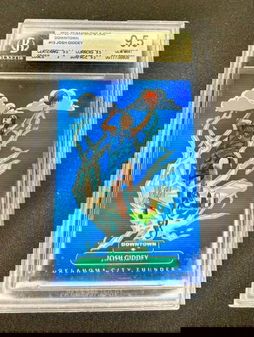 2021 Josh Giddey Panini One And One Downtown Holo Rookie Vertical BGS 9.5 #15 SP & RC