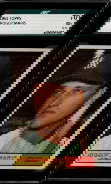 1961 Topps #2 Roger Maris SGC 70 EX+ 5.5