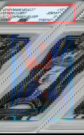 2019 PANINI SELECT SELECT COMPANY SILVER #10 STEPHEN CURRY WARRIORS PSA 10 RARE