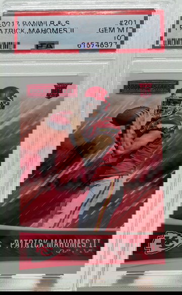 Patrick Mahomes 2017 Panini Rookies and Stars PSA 10