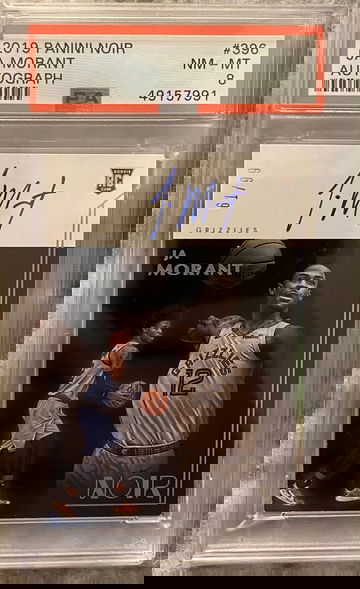 JA Morant Panini NOIR Auto 61/99 RC PSA