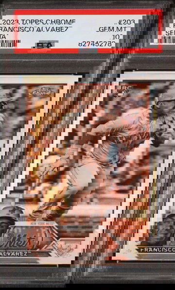 2023 Topps Chrome Sepia Refractor Francisco Alvarez #203 RC PSA 10