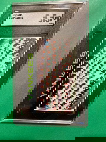 1971 Topps Yankees team card # 543 hi # 