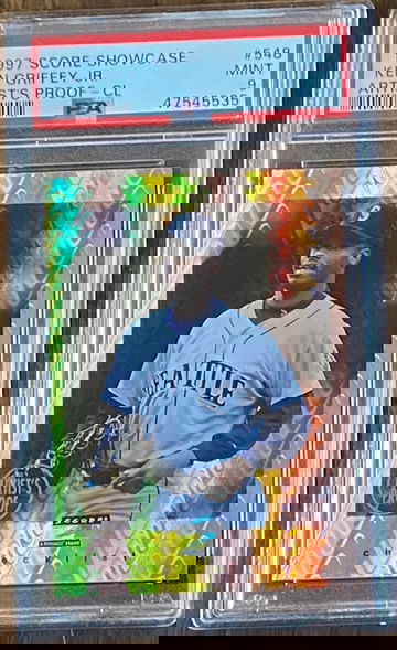 Pop 1 Ken Griffey Jr. 1997 Score Showcase Artist’s Proof CL Mint PSA 9 Seattle Mariners