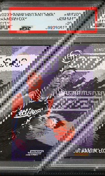 De'Aaron Fox 2023 Panini MyCity NBA #MY-20 Basketball Card PSA 10 Gem Mint