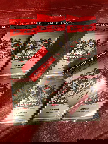 2020 Topps Chrome Update Cello 7 Pack Lot Luis Robert Rookies