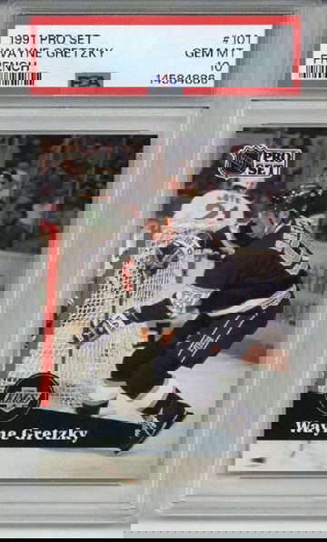 1991 PRO SET FRENCH #101 WAYNE GRETZKY LOS ANGELES KINGS PSA 10 LOW POP RARE