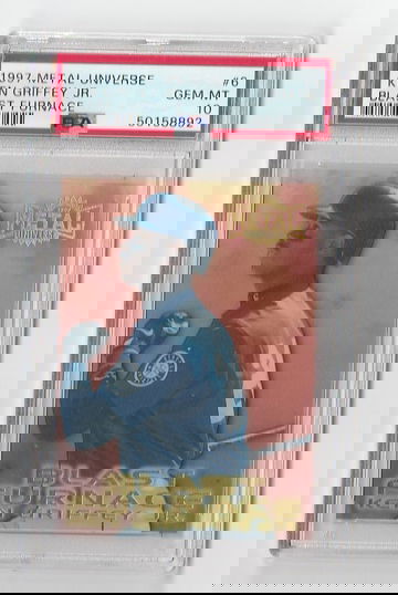 PSA 10 GEM MINT 1997 METAL UNIVERSE BLAST FURNACE KEN GRIFFEY JR CARD #6