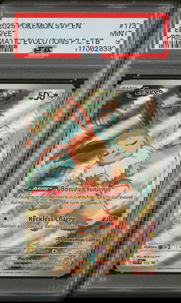 2025 Pokemon Center #173 Eevee Prismatic Evolutions PSA 9