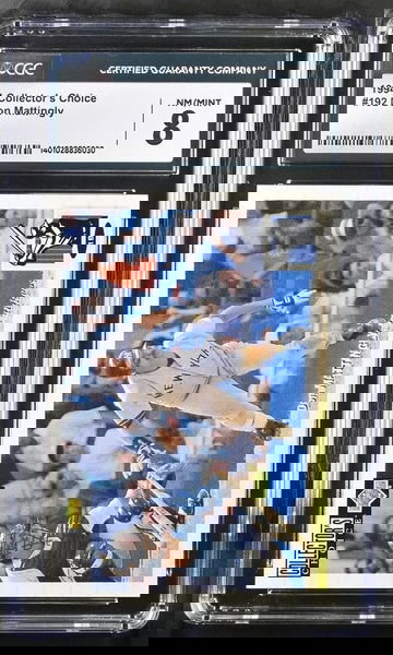 1994 COLLECTOR'S CHOICE #192 DON MATTINGLY YANKEES CGC 8