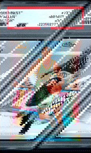 2005 FINEST 73 RAY ALLEN REFRACTOR PSA 8.5