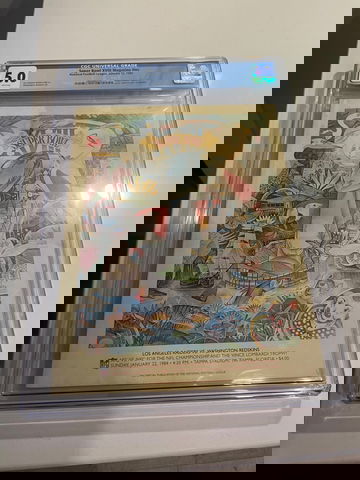 CGC 5.0 Super Bowl XVIII Game Program January 22, 1984