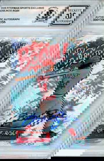 2023 FITERMAN SPORTS EXCLUSIVE AUTOGRAPH PETE ROSE #4256 BGS AUTO 10
