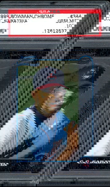 CC SABATHIA 1999 BOWMAN CHROME #344 PSA 10 RC C.C.