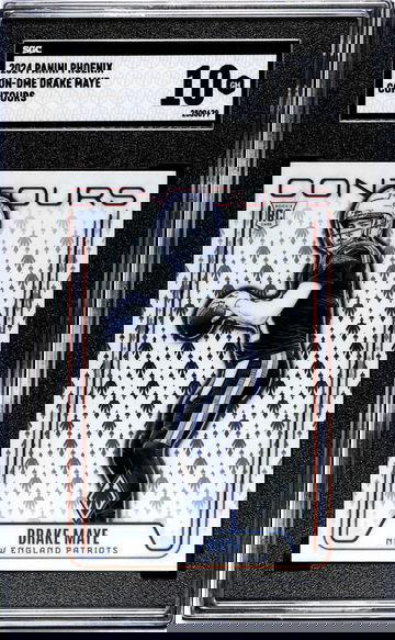 2024 Panini Phoenix #CON-DME Drake Maye Contours SGC 10