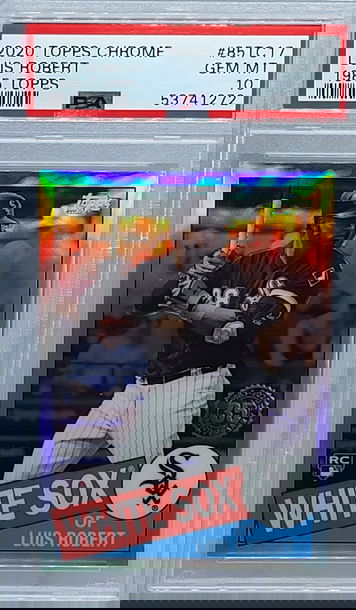 2020 Topps Chrome #85TC17 Luis Robert 1985 Topps PSA 10