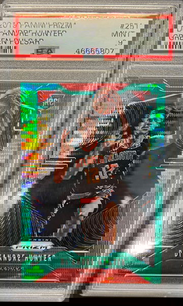 2019 Panini Prizm De’Andre Hunter Green Pulsar #/25!! SSP. PSA 9. RC. Rookie. 