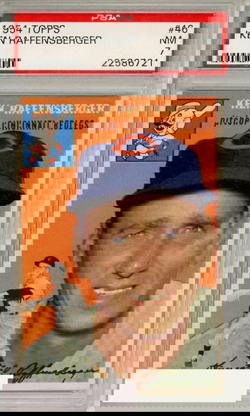 1954 TOPPS KEN RAFFENSBERGER #46 PSA 7 NM