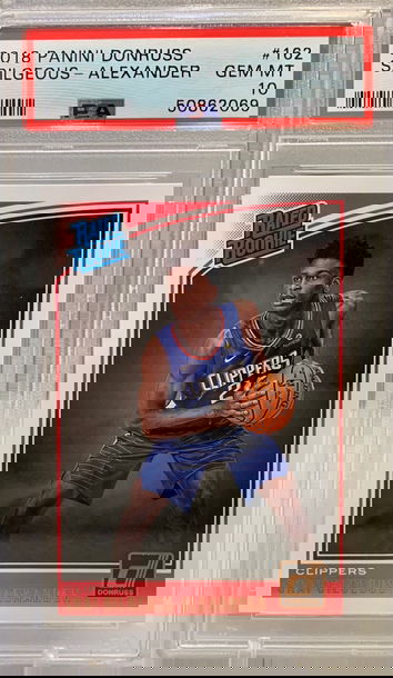 2018 Panini Donruss Shai Gilgeous-Alexander PSA 10 Rookie RC #162 Thunder