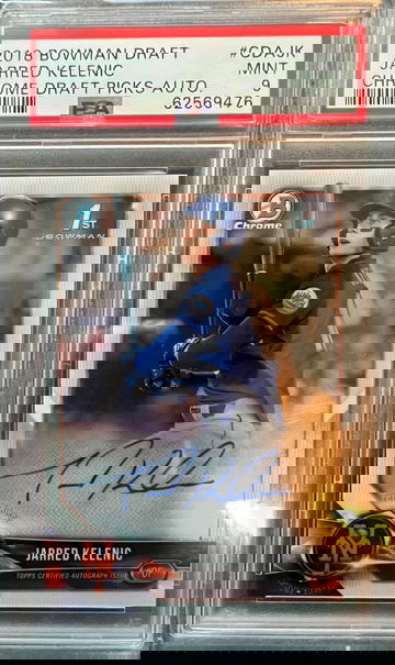 2018 Bowman Draft Chrome Auto Jarred Kelenic #CDAJK PSA 9