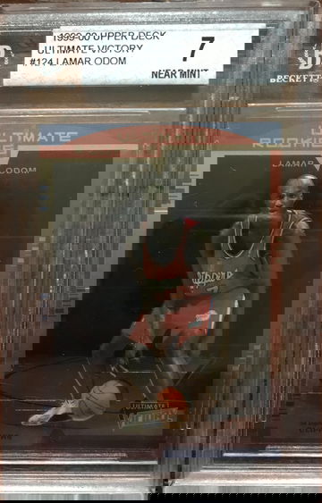 1999-00 Upper Deck Ultimate Victory Lamar Odom Rookie BGS 7