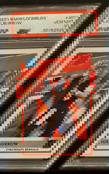 2020 Donruss Joe Burrow RC PSA 10 Rated Rookie